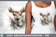 GorgeousAnimals Lavender and Eucalyptus Shirt design.