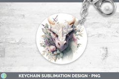GorgeousAnimals Lavender and Eucalyptus Keychain design.