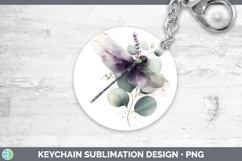 GorgeousAnimals Lavender and Eucalyptus Keychain design.