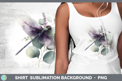 GorgeousAnimals Lavender and Eucalyptus Shirt design.