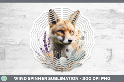 GorgeousAnimals Lavender and Eucalyptus Wind Spinner design.