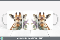 GorgeousAnimals Lavender and Eucalyptus Mug Wrap design.