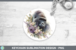 GorgeousAnimals Lavender and Eucalyptus Keychain design.