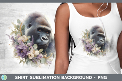 GorgeousAnimals Lavender and Eucalyptus Shirt design.