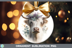 GorgeousAnimals Lavender and Eucalyptus Ornament design.