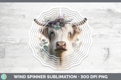 GorgeousAnimals Lavender and Eucalyptus Wind Spinner design.