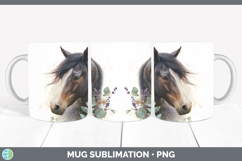 GorgeousAnimals Lavender and Eucalyptus Mug Wrap design.