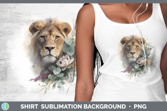 GorgeousAnimals Lavender and Eucalyptus Shirt design.