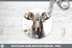 GorgeousAnimals Lavender and Eucalyptus Keychain design.