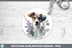 GorgeousAnimals Lavender and Eucalyptus Keychain design.