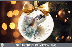 GorgeousAnimals Lavender and Eucalyptus Ornament design.