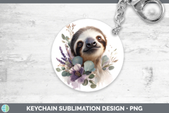 GorgeousAnimals Lavender and Eucalyptus Keychain design.