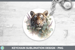 GorgeousAnimals Lavender and Eucalyptus Keychain design.