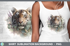 GorgeousAnimals Lavender and Eucalyptus Shirt design.