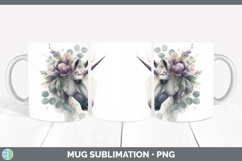 GorgeousAnimals Lavender and Eucalyptus Mug Wrap design.