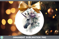 GorgeousAnimals Lavender and Eucalyptus Ornament design.