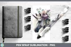 GorgeousAnimals Lavender and Eucalyptus Pen Wrap design.