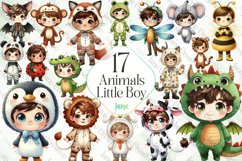 Animals Little Boy Sublimation Bundle Product Image 1