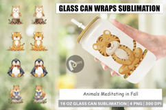 Glass Can Fall Meditating Animals Product Image 1