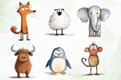 Animals Minimalist Cartoon Sublimation Product Image 6