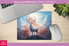Deer Mousepad PNG, Deer Fantasy forest Mouse pad design Product Image 1