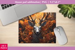 Golden Deer Mousepad PNG, Deer Fantasy Mouse pad design Product Image 1