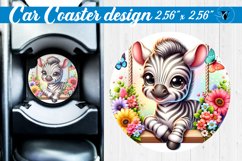 Car Coaster | Baby animals | Animals on Swings Product Image 1