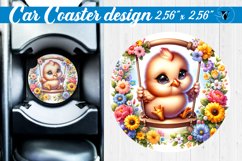 Car Coaster | Baby animals | Animals on Swings Product Image 1