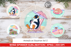 Wind Spinner Vacation Animals Product Image 1