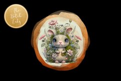 Animals On Watercolor Circles Clipart Set - 25 .PNG Files Product Image 5