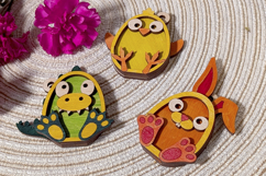 Layered Animal Ornaments SVG Laser Cut Files, Set of 10 Product Image 3