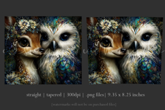 Animal Tumbler Wrap, Owl x Fawn Sublimation, s1 Product Image 3