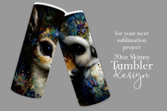 Animal Tumbler Wrap, Owl x Fawn Sublimation, s2 Product Image 2
