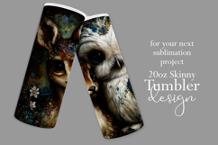 Animal Tumbler Wrap, Owl x Fawn Sublimation, s3 Product Image 2