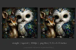 Animal Tumbler Wrap, Owl x Fawn Sublimation, s3 Product Image 3