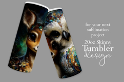 Animal Tumbler Wrap, Owl x Fawn Sublimation, s4 Product Image 2