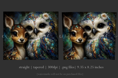 Animal Tumbler Wrap, Owl x Fawn Sublimation, s4 Product Image 3