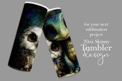 Animal Tumbler Wrap, Owl x Turtle Sublimation, s3 Product Image 2