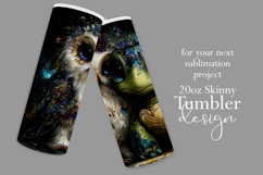 Animal Tumbler Wrap, Owl x Turtle Sublimation, s4 Product Image 2