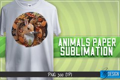 Squirrel Paper Sublimation Design | PNG 300 DPI | Animals Product Image 1