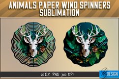 Deer Paper Wind Spinners Sublimation | 20 Oz |PNG 300DPI Product Image 1