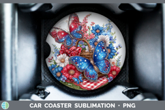 GorgeousAnimals Patriotic Car Coaster design.