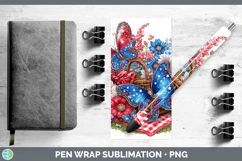 GorgeousAnimals Patriotic Pen Wrap design.