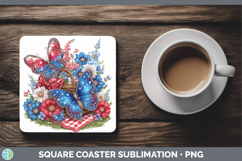GorgeousAnimals Patriotic Square Coaster design.
