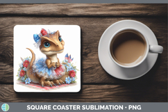 GorgeousAnimals Patriotic Square Coaster design.