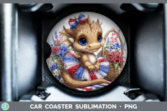 GorgeousAnimals Patriotic Car Coaster design.