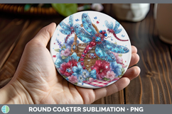 GorgeousAnimals Patriotic Round Coaster design.