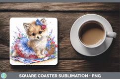 GorgeousAnimals Patriotic Square Coaster design.