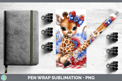 GorgeousAnimals Patriotic Pen Wrap design.
