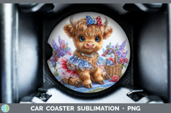 GorgeousAnimals Patriotic Car Coaster design.
